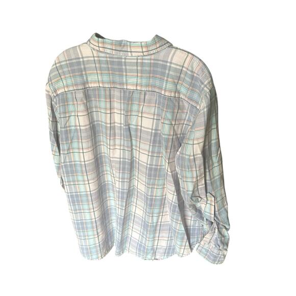Lauren Ralph Lauren Pastel Plaid Button-Up Shirt – Women’s 2X - Picture 5 of 6